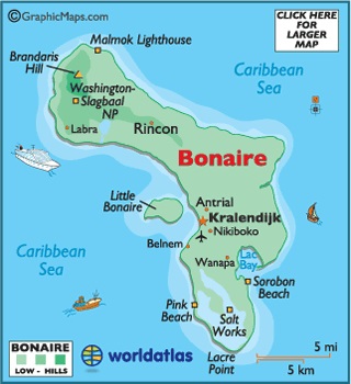 Kaart Bonaire