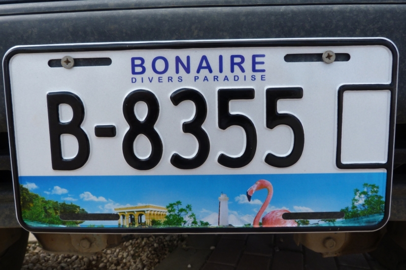 nummerbord Bonaire